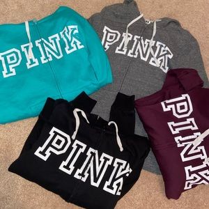 PINK zip up jacket bundle